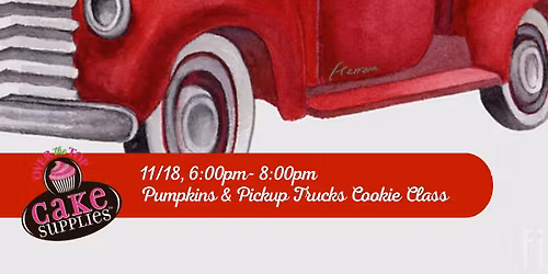 PUMPKINS & PICKUP TRUCKS COOKIE CLASS