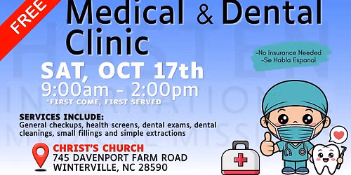 FREE MEDICAL & DENTAL CLINIC (Cl\u00ednica Dental y M\u00e9dica gratis)