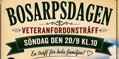 Bosarpsdagen 2026!