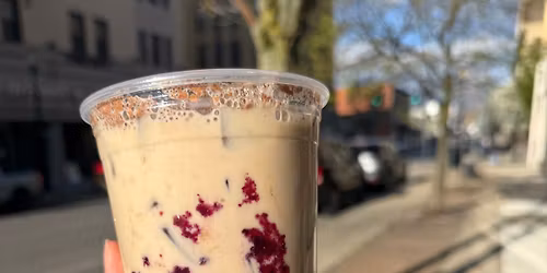 Blueberry Pie Latte for Foster Care!