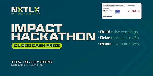 NXT LEVEL ACCELERATOR Impact Hackathon | July 18\u201319, Delta Campus Berlin