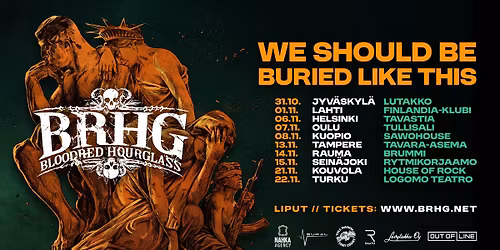 BLOODRED HOURGLASS + LUNA KILLS + What Lies Beneath \/\/ Rytmikorjaamo, Sein\u00e4joki \/\/ La 15.11.2025