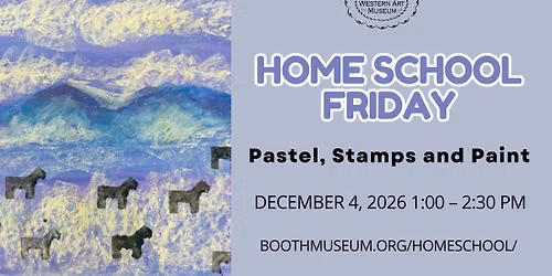 Homeschool Friday: Pastel, Stamps and Paint