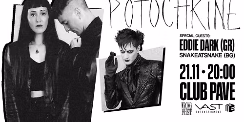 Potochkine (FR), Eddie Dark (GR), snakeatsnake (BG) live @Club Pave