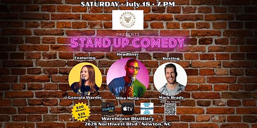 Wearhouse Distillery Comedy Night