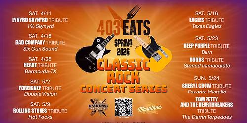 The Damn Torpedoes, Tribute to TOM PETTY w\/Favorite Mistake, Tribute to SHERYL CROW at 403 EATS
