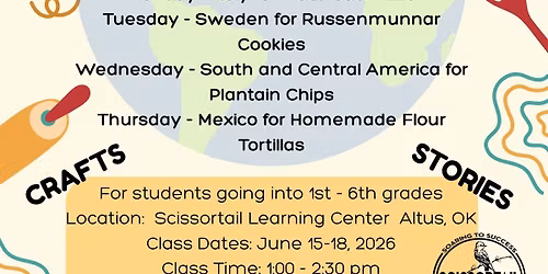 Yummy Adventures (4 day event- June 15-18) 