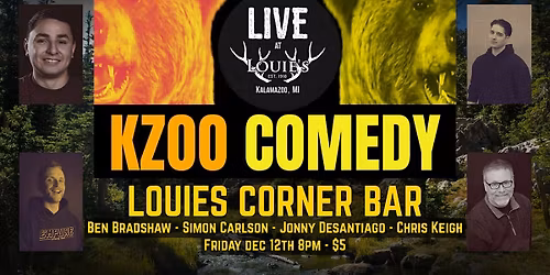 Kzoo Comedy at Louies Corner Bar