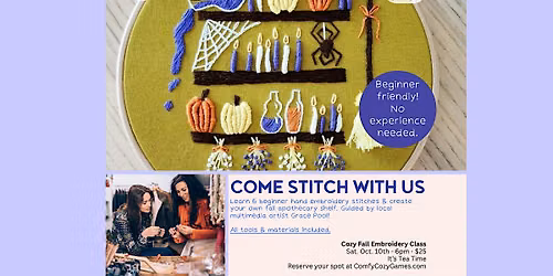 Comfy Cozy Collab: Come Stitch with Us with Grace Pool