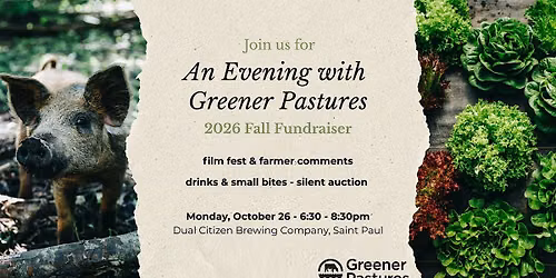 Greener Pastures Fall Fundraiser