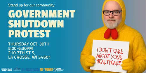 La Crosse Government Shutdown Protest