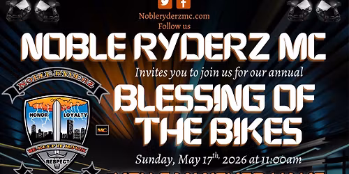 Noble Ryderz MC Annual Blessing of the Bikes