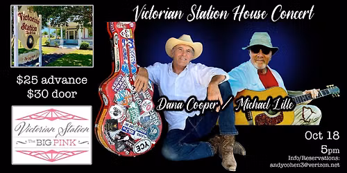 Victorian Station House Concert: Dana Cooper & Michael Lille