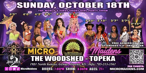 Topeka, KS - Micro Maidens: The Show @The Woodshed Event Center