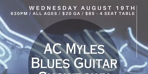 AC Myles Blues Guitar Showdown with Richie Blue & Angel Reyes at Empress Marquee Club Vallejo