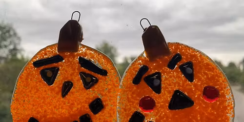 Fused Glass: Mini Jack O' Lantern