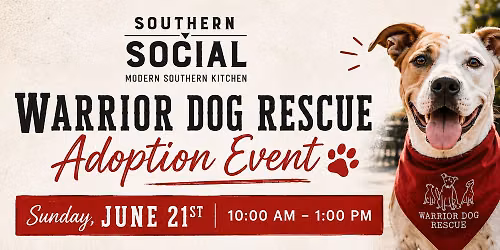 Warrior Dog Rescue Adoption Event at Southern Social Chaska \ud83d\udc3e