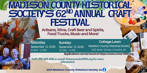 62nd Annual Madison County Craft Festival