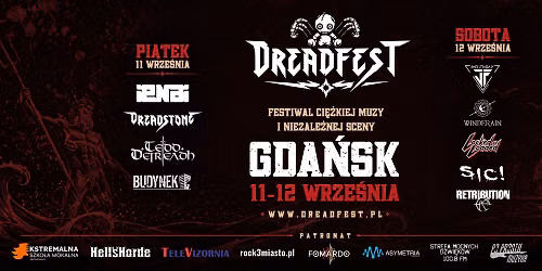 DREADFEST - 11-12.09 - Gda\u0144ski festiwal ci\u0119\u017ckiej sceny niezale\u017cnej