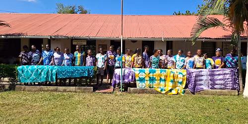 fashion and design students. final product after tie-dye. Join us Jan 2026 intake is on.