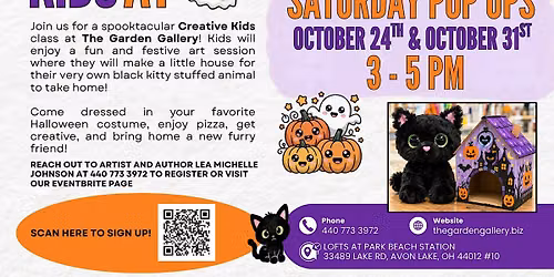 Adopt a Stuffed Black Kitty - Creative Kids Halloween Art Party