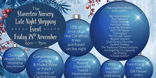 Late night shopping @ Staverton Nursery