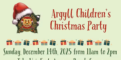 Argyll Children\u2019s Christmas Party\ud83c\udf85\ud83c\udffb