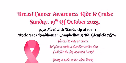 Breast Cancer Awareness Ride 