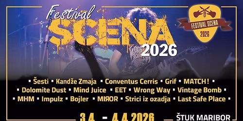 Festival SCENA 2026 \/ 3. - 4. april 2026 \/ \u0160tuk