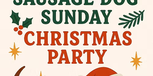Sausage Dog Christmas party.