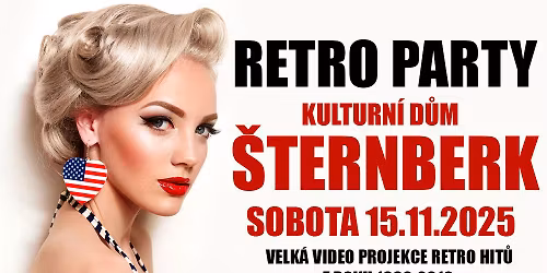 VELK\u00c1 RETRO PARTY KD \u0160TERNBERK - Sobota 15.11.2025