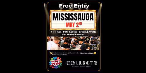 Mississauga Pok\u00e9mon & TCG Card Show \u2013 FREE Entry | May 2 | Hobbycon
