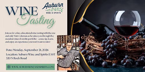 Educational Tasting with Ad Astra , Matt Coleman