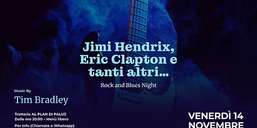 \ud83c\udfb8 JIMI HENDRIX, ERIC CLAPTON - LIVE ROCK & BLUES al PLAN di PALUZ \ud83d\udd25