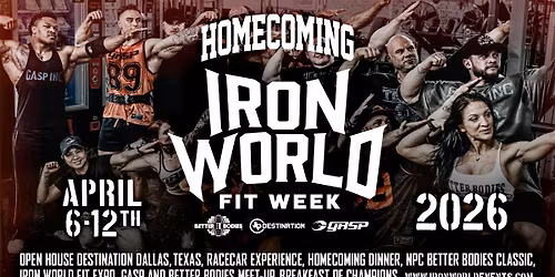 Iron World Fit Week 2026 - GASP & Better Bodies