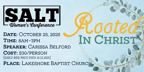 Rooted in Christ-SALT 2025