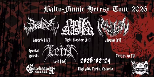 Balto-Finnic Heresy Tartu: Beatrix, J\u00e4velin, Night Slasher, Lein
