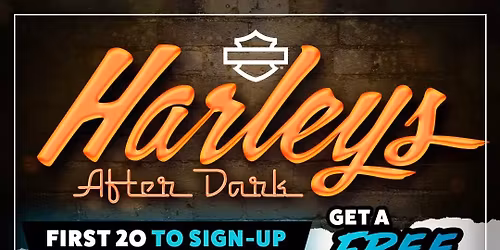 Harleys After Dark