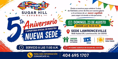 \ud83c\udf89 \u00a15to. Aniversario + Nueva Sede! \ud83c\udf89