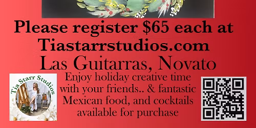 Holiday wreath paint party