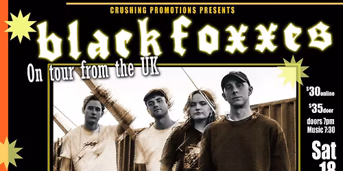 Black Foxxes (UK) with Ella Ion