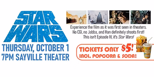 Star Wars (1977) Screening at Sayville Theater