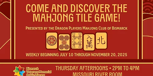 Weekly Mahjong with Dragon Players Mahjong Club