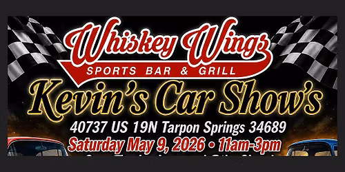Kevin's Car Show's and Whiskey Wings Tarpon Springs Car, Truck, and Jeep Show!