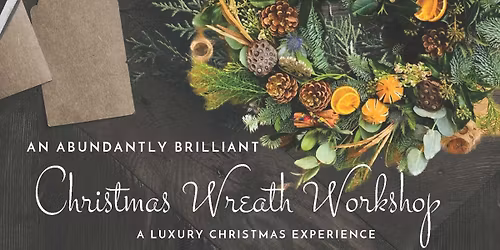 Christmas Wreath Workshop at Affinity Outlet Devon