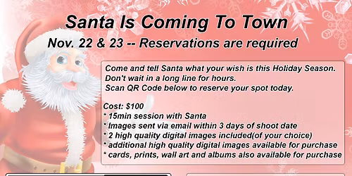 Santa Is Coming To Town \u2013 Holiday Mini Sessions