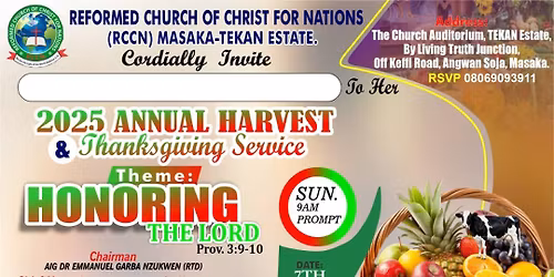 Harvest and Thanksgiving