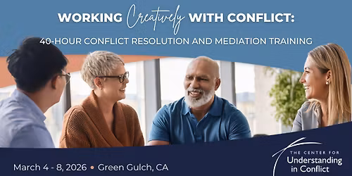 40-Hour Mediation and Conflict Resolution Skills Training (West Coast)