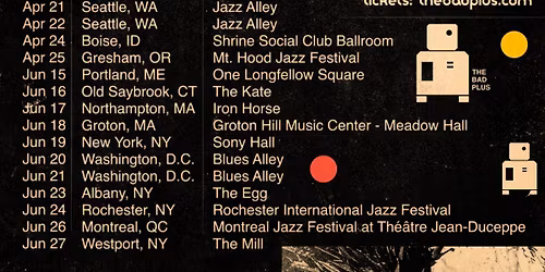 Mt. Hood Jazz Festival: The Bad Plus - Saturday