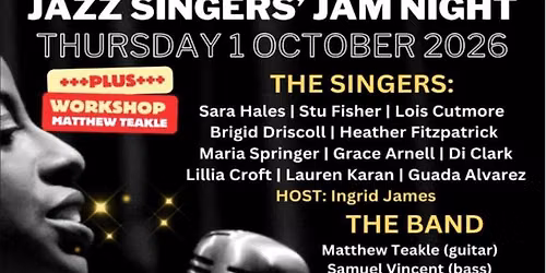 Jazz Singers' Jam Night - October 2026